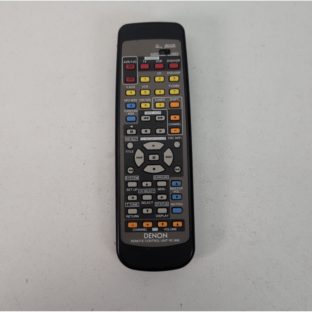 Denon RC-896 Remote Control OEM Genuine Receiver Replacement‎